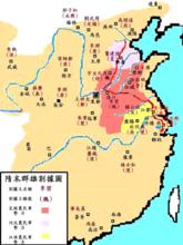 隋末农民起义形势图