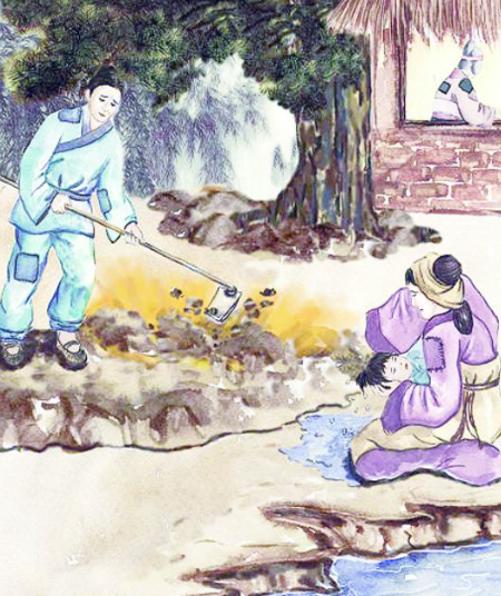埋儿奉母